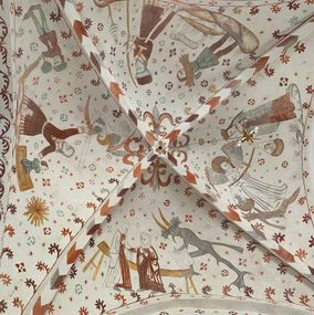 Se Fanefjord Kirkes kalkmalerier på din Pilgrimscykelferie