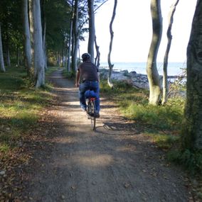 Dagens cykeltur leder dig til stranden med kig til Sverige